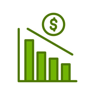 para büyüme kavramı basit simge, vektör illüstrasyonu