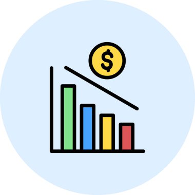 para büyüme kavramı basit simge, vektör illüstrasyonu