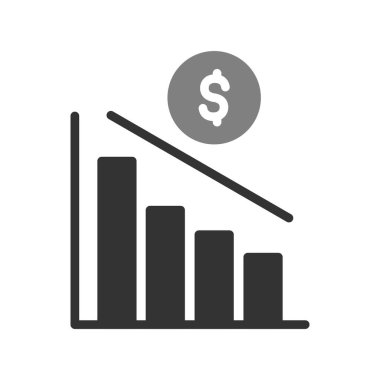 para büyüme kavramı basit simge, vektör illüstrasyonu
