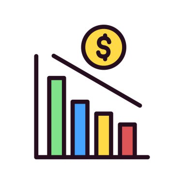 para büyüme kavramı basit simge, vektör illüstrasyonu