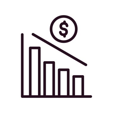 para büyüme kavramı basit simge, vektör illüstrasyonu