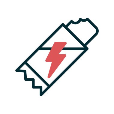 Enerji Çubuğu modern simgesinin vektör çizimi