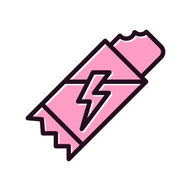 Enerji Çubuğu modern simgesinin vektör çizimi