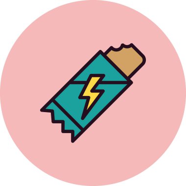 Enerji Çubuğu modern simgesinin vektör çizimi