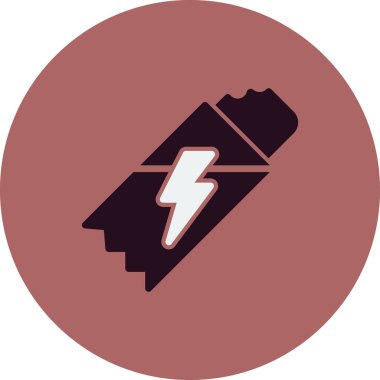 Enerji Çubuğu modern simgesinin vektör çizimi