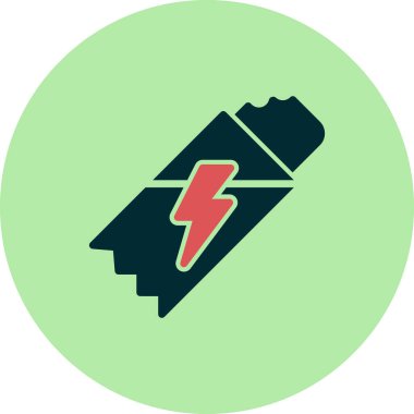 Enerji Çubuğu modern simgesinin vektör çizimi