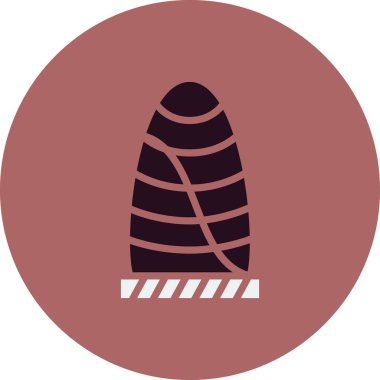 Gherkin ticari gökdelen, web simgesi basit illüstrasyon