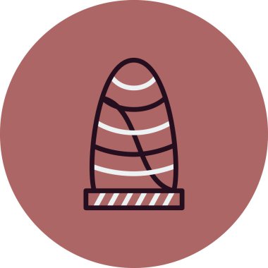 Gherkin ticari gökdelen, web simgesi basit illüstrasyon