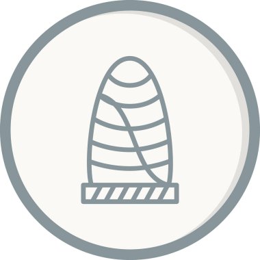 Gherkin ticari gökdelen, web simgesi basit illüstrasyon