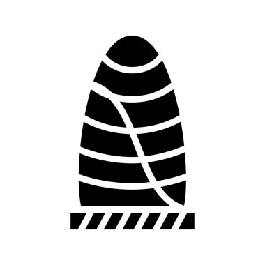 Gherkin ticari gökdelen, web simgesi basit illüstrasyon