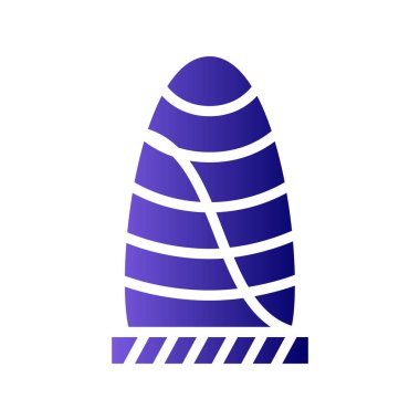 Gherkin ticari gökdelen, web simgesi basit illüstrasyon