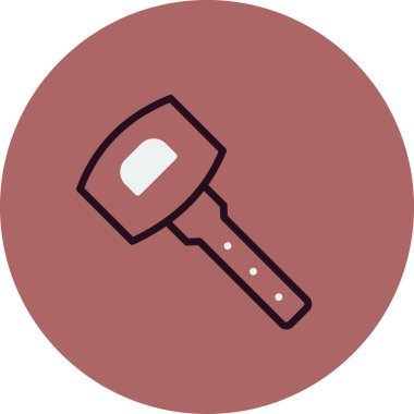 Anahtar simgesi vektör illüstrasyonu