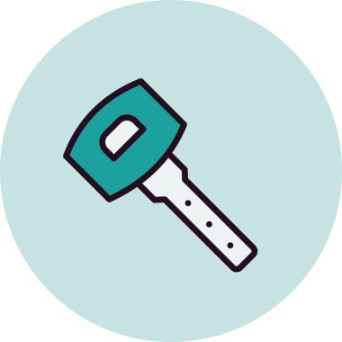 Anahtar simgesi vektör illüstrasyonu