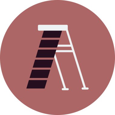 Merdiven ikonu. düz dizayn vektörü