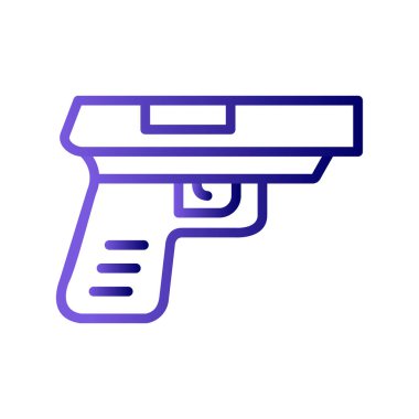 Bir silah simgesinin vektör illüstrasyonu