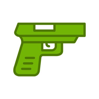 Bir silah simgesinin vektör illüstrasyonu