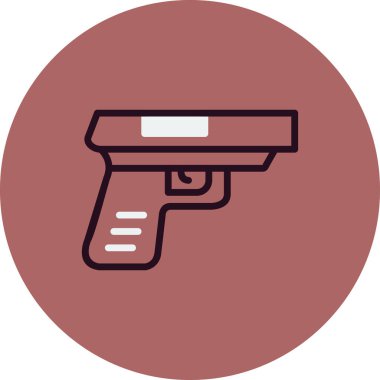 Bir silah simgesinin vektör illüstrasyonu