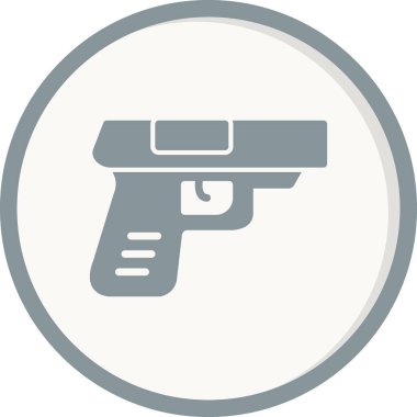 Bir silah simgesinin vektör illüstrasyonu