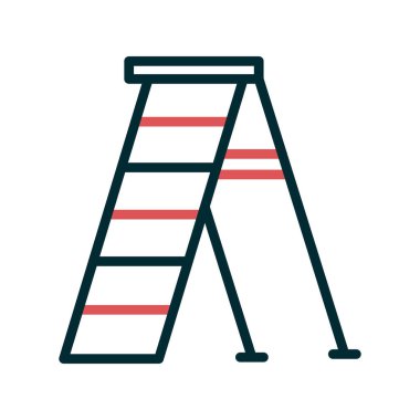 Merdiven ikonu. düz dizayn vektörü