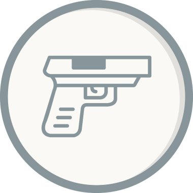 Bir silah simgesinin vektör illüstrasyonu