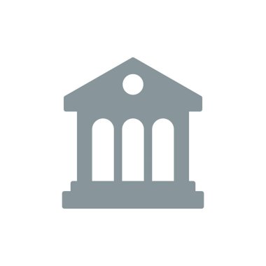 Kütüphane Binası kutsal kişilerin resmi, vektör çizim