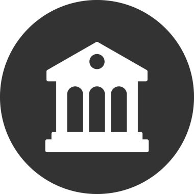 Kütüphane Binası kutsal kişilerin resmi, vektör çizim