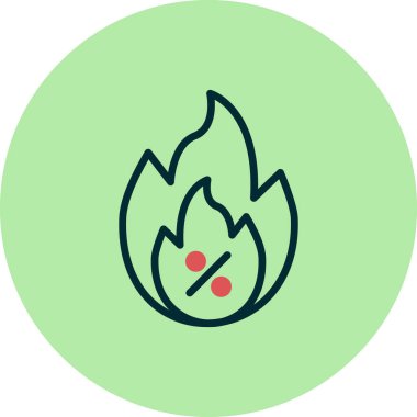 Sıcak satış simgesi, vektör illüstrasyonu