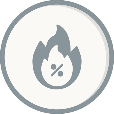 Sıcak satış simgesi, vektör illüstrasyonu