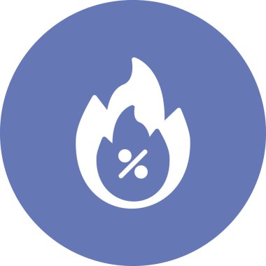 Sıcak satış simgesi, vektör illüstrasyonu