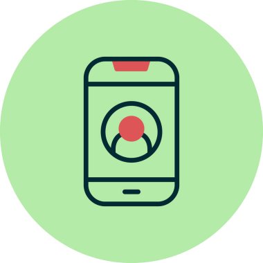 Çevrimiçi Danışmanlık simgesi, vektör illüstrasyonu