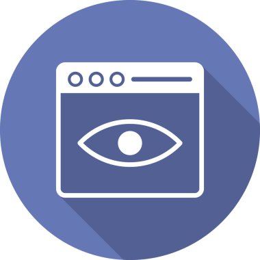 Çevrimiçi Etki simgesi, vektör illüstrasyonu