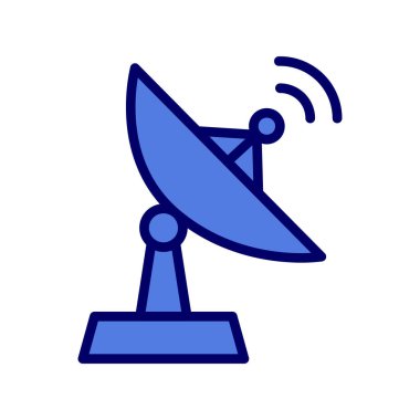 uydu anten simgesi. özet vektör illüstrasyonu. 