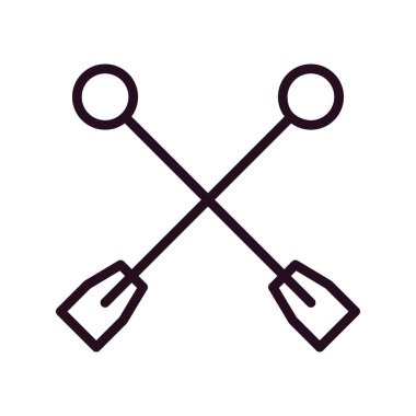 Paddles icon vector illustration