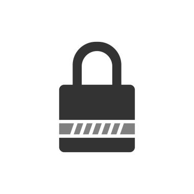 asma kilit ikon vektör çizimi