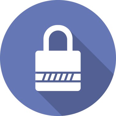 asma kilit ikon vektör çizimi