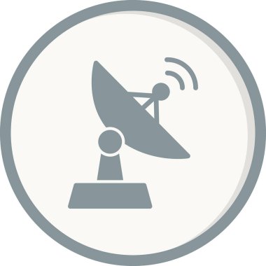 uydu anten simgesi. özet vektör illüstrasyonu. 