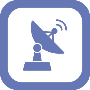 uydu anten simgesi. özet vektör illüstrasyonu. 