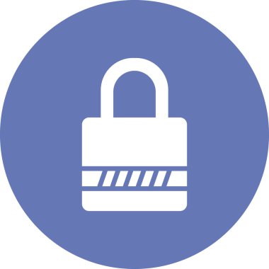 asma kilit ikon vektör çizimi