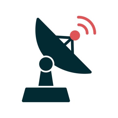 uydu anten simgesi. özet vektör illüstrasyonu. 