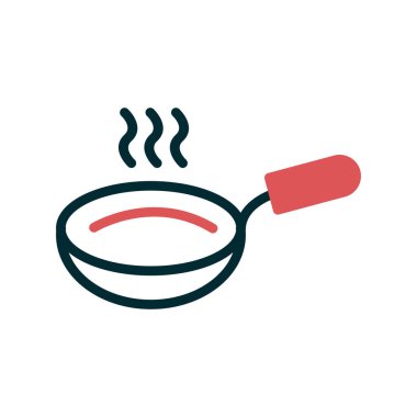 kızartma pan simgesi vektör illüstrasyon tasarımı 