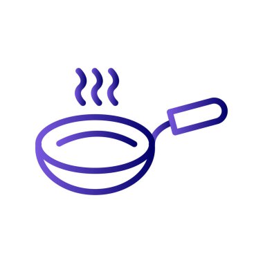 kızartma pan simgesi vektör illüstrasyon tasarımı 