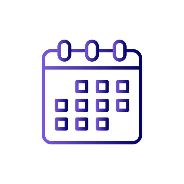 Calendar Planner Simple Vector Illustration — Stockvektor