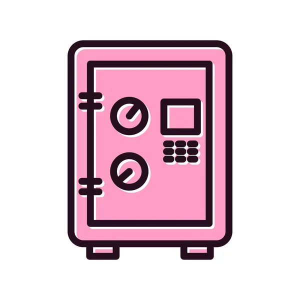 Automatic Safebox Icon Vector Illustration — Stockvector