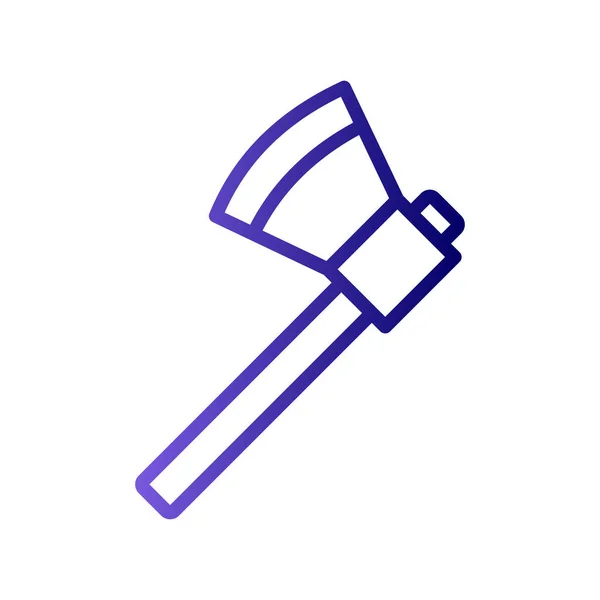 Hammer Icon Vector Značka Tenké Čáry Izolovaný Obrysový Symbol Ilustrace — Stockový vektor