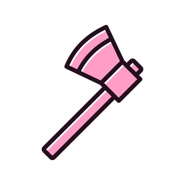 Hammer Icon Vector Signo Línea Delgada Ilustración Del Símbolo Contorno — Archivo Imágenes Vectoriales