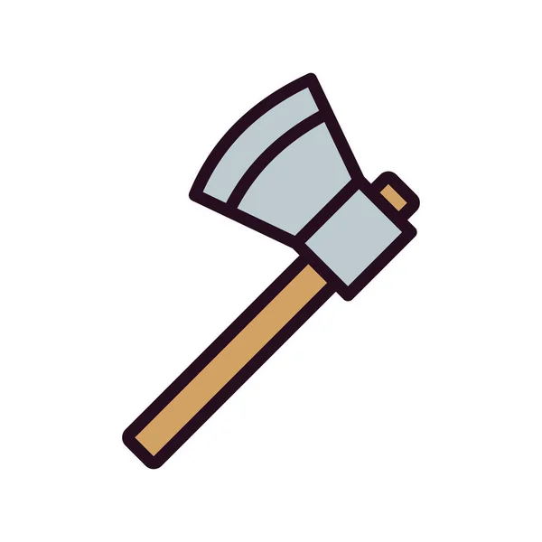 Hammer Icon Vector Schlankheitszeichen Isolierte Kontursymboldarstellung — Stockvektor