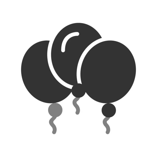 Ballonnen Eenvoudige Pictogram Vectorillustratie — Stockvector