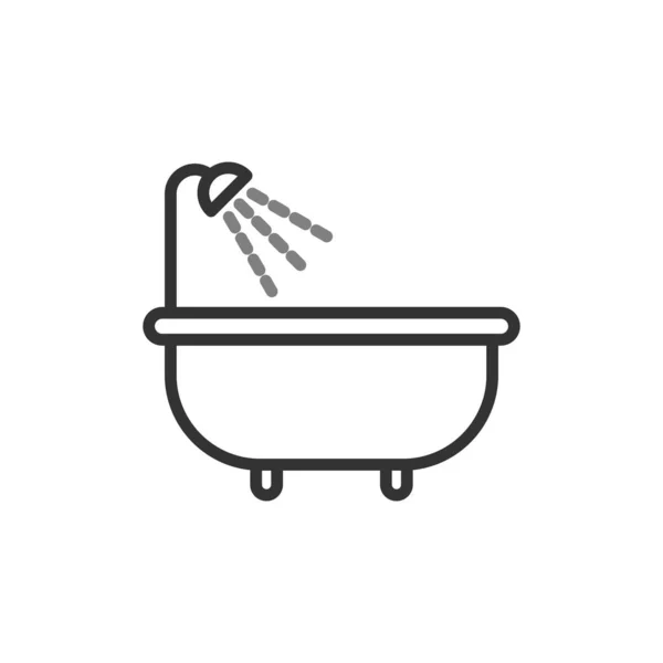 Ícone Simples Banho Ilustração Vetorial — Vetor de Stock