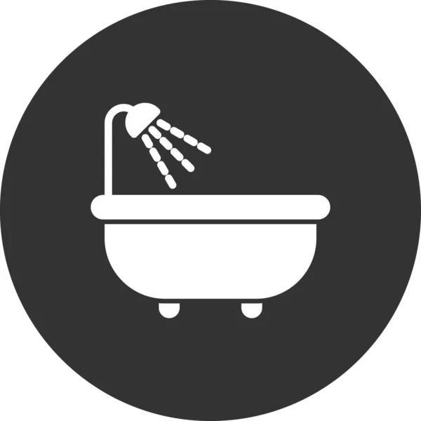 Bath Simple Icon Vector Illustration — Stock Vector