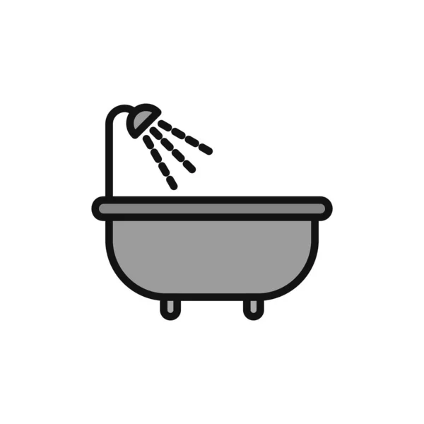 Ícone Simples Banho Ilustração Vetorial —  Vetores de Stock